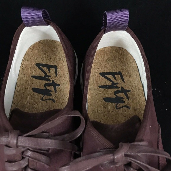 Eytys Mother Platform Sneaker Burgundy Suede Leather Lace‎ Up Shoes M7.5 W9 EU40 - Picture 9 of 10